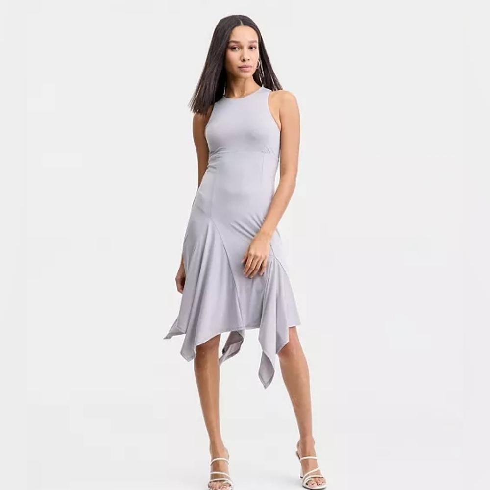 NWT BAR III DRESS LIGHT GREY XS